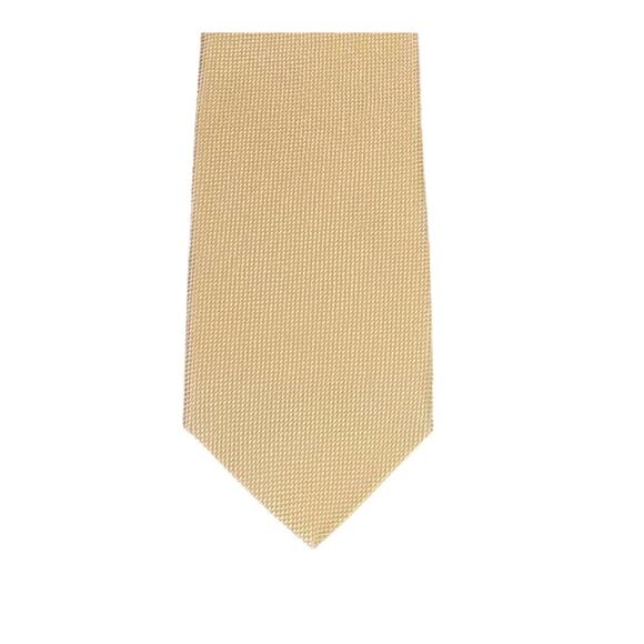 NWT Brooks Brothers Yellow Silk Textured Tie, 58" Long - Picture 1 of 7